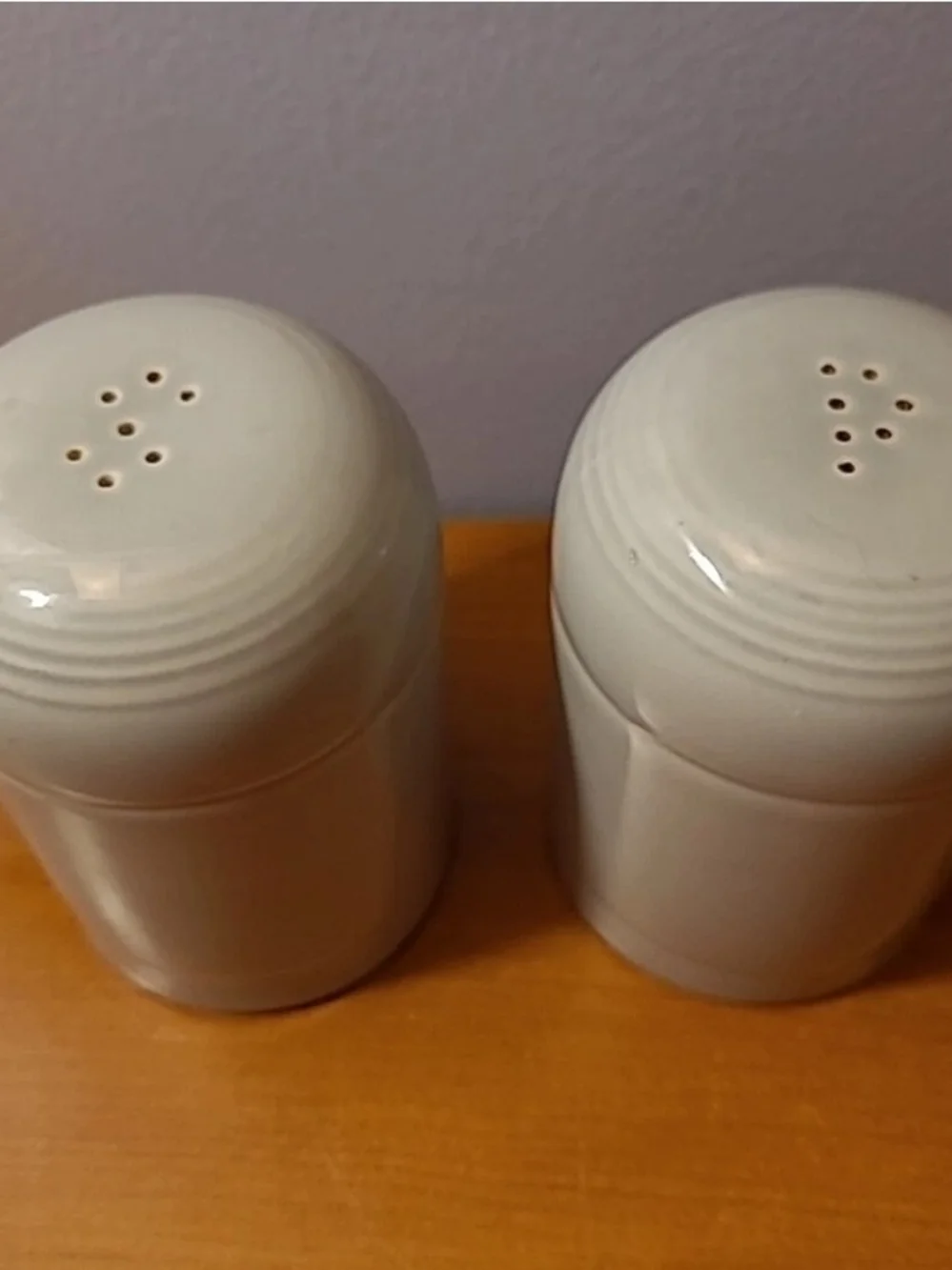 Genuine Fiesta Ceramic Salt and Pepper Shakers - Set of 2